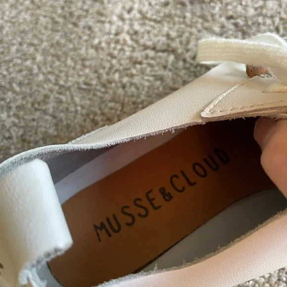 Musse & Cloud Masy Platform White Sneakers Size 10 Leather - Picture 6 of 11